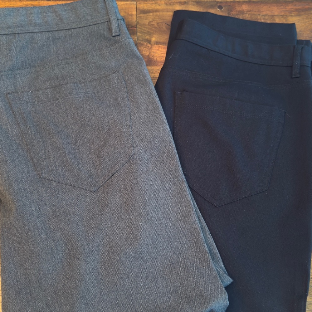 Perry Ellis TWO pairs of 5-pocket pants - Picture 9 of 14